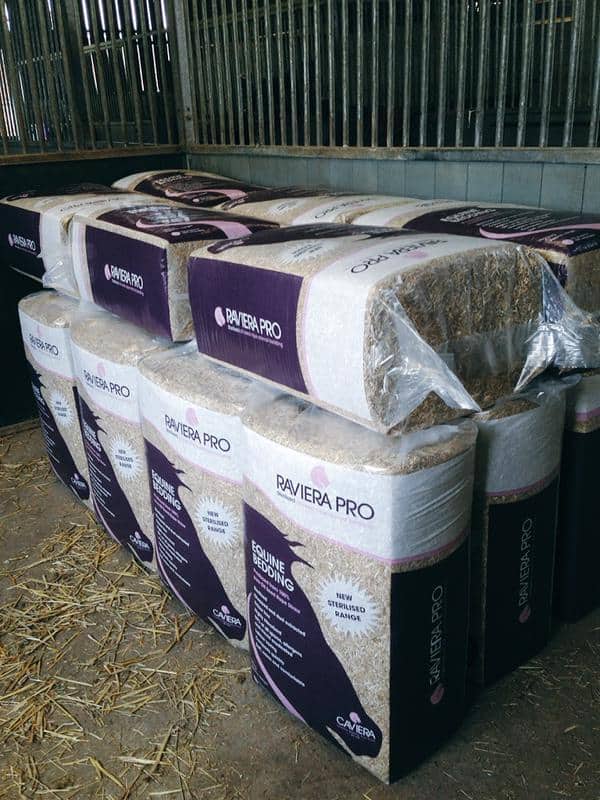 Raviera Pro oil seed rape horse bedding is sterlised to protect against allergies without the