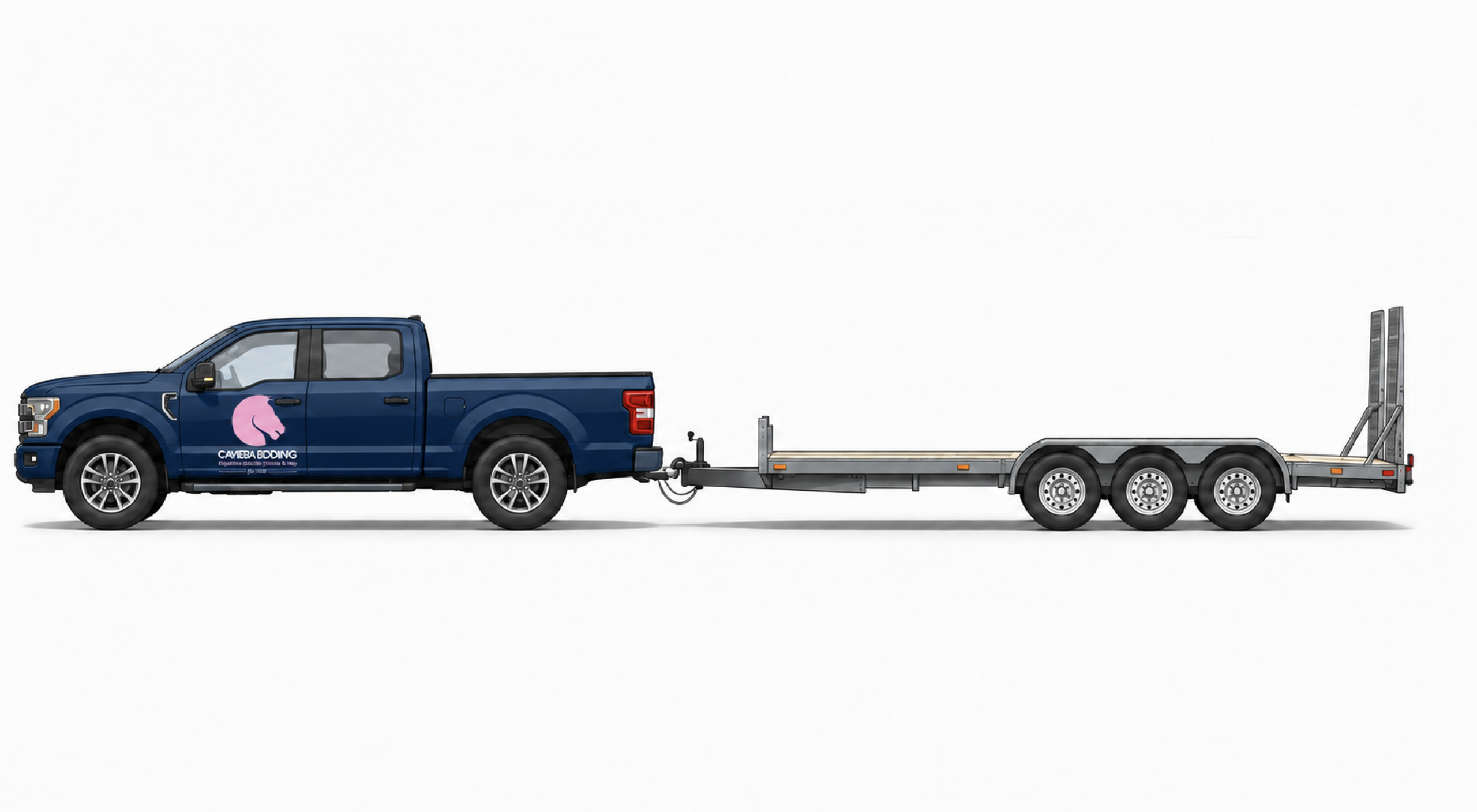 Caviera Pickup and Trailer